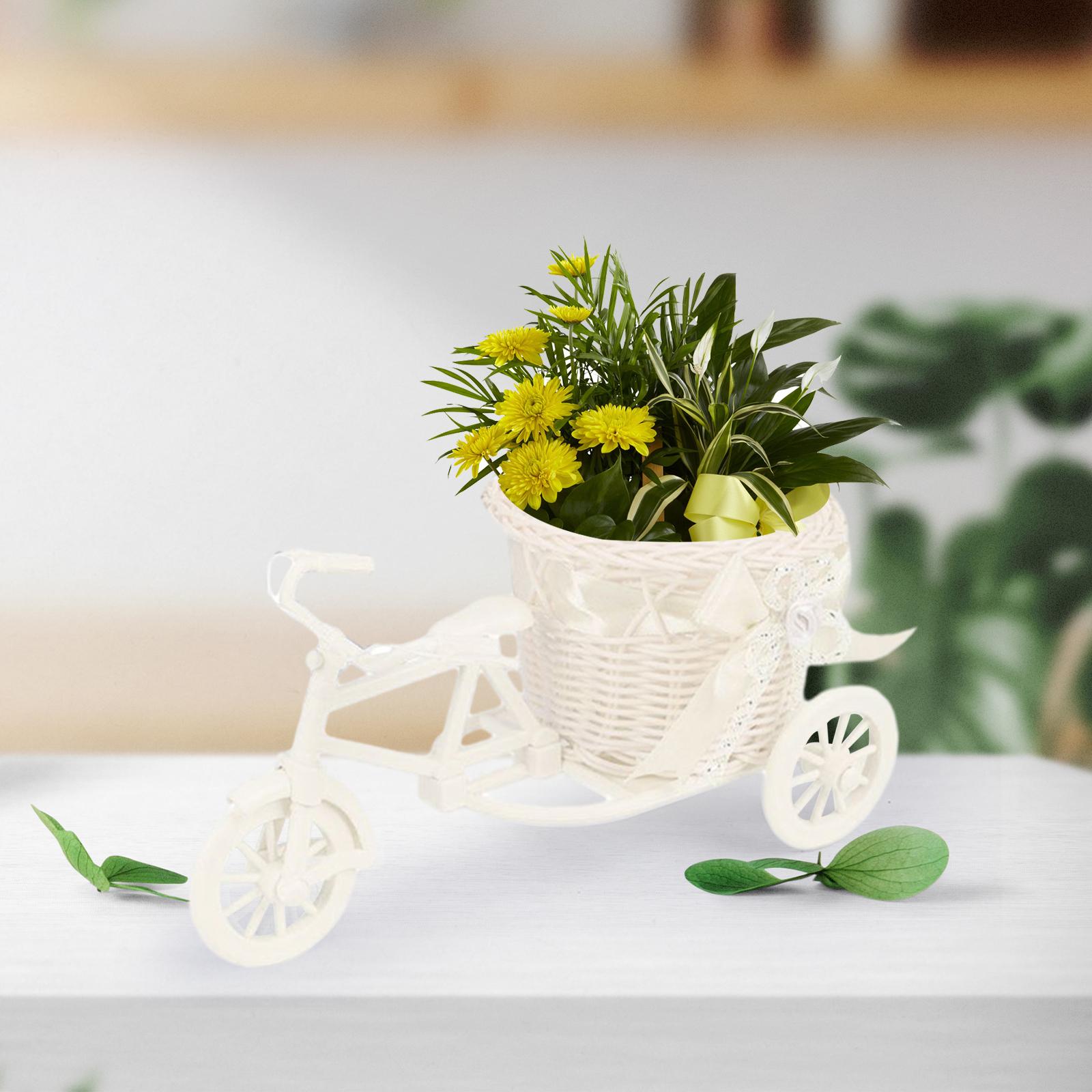 Bicycle Artificial Flower Bask - Florist Supply Vases recension och pris