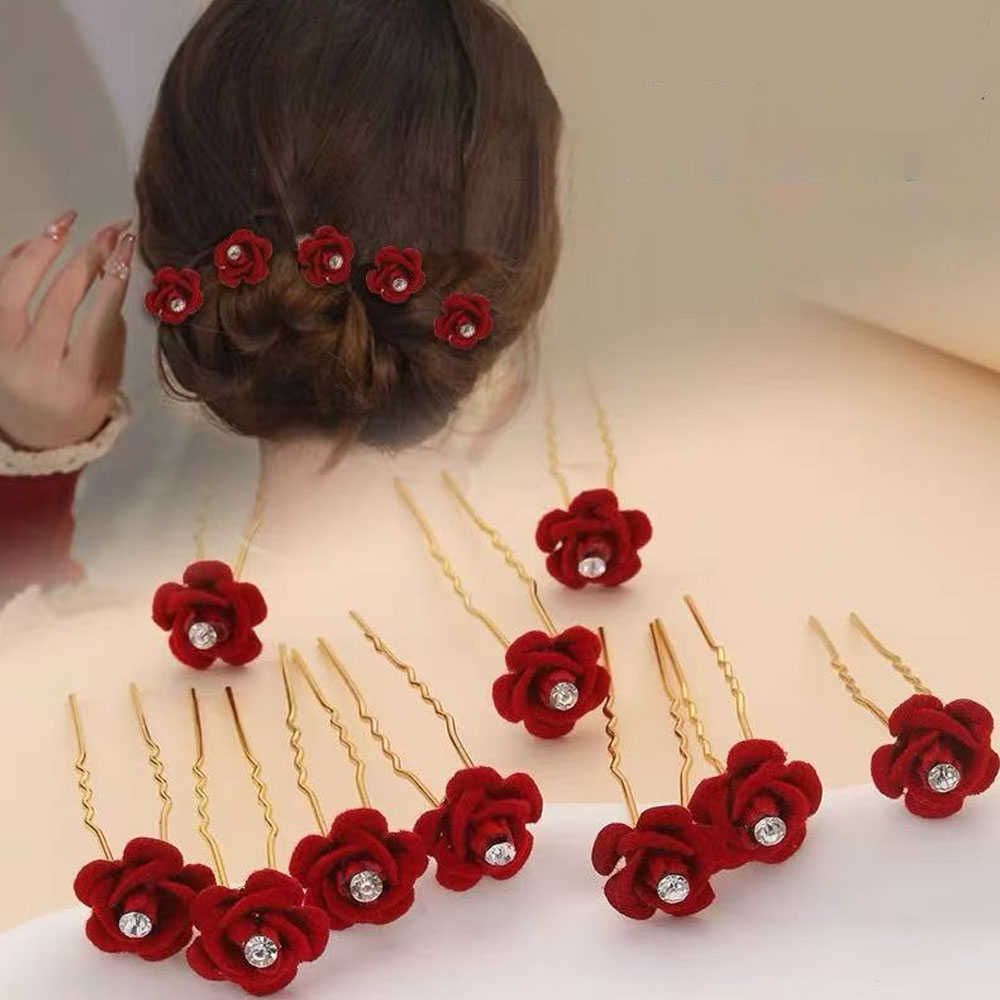 10Pcs Rose Hair Accessories We - Supply Florist recension och pris